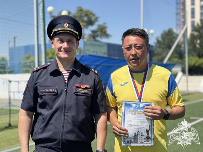 Калмыцкие росгвардейцы – победители чемпионата Южного округа Росгвардии по мини-футболу