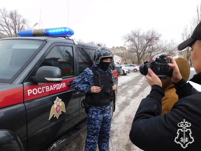 Сотрудники ОВО Росгвардии приняли участие в программе НТК (национальное телевидение Калмыкии ) «Утро Калмыкии»