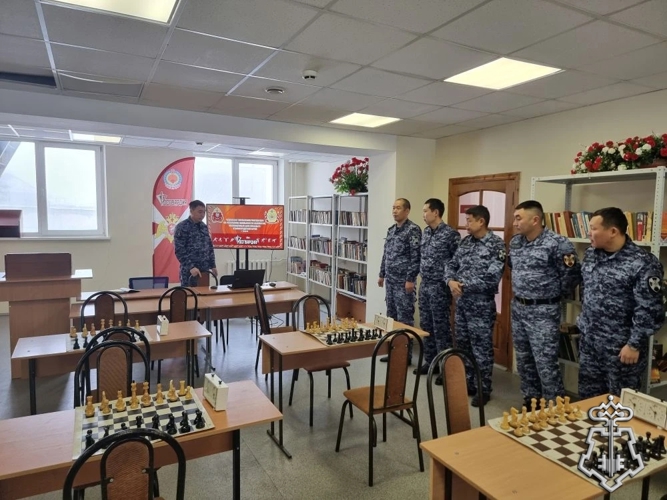 КОМАНДА ВНЕВЕДОМСТВЕННОЙ ОХРАНЫ СТАЛА ПОБЕДИТЕлем ТУРНИРА по шахматам управления росгвардии по республике калмыкия